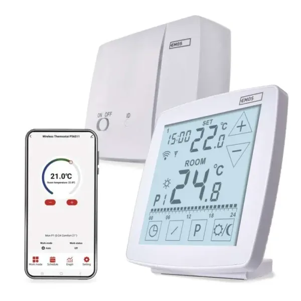 Izbový programovateľný bezdrôtový WiFi GoSmart termostat P56S11(EMOS)