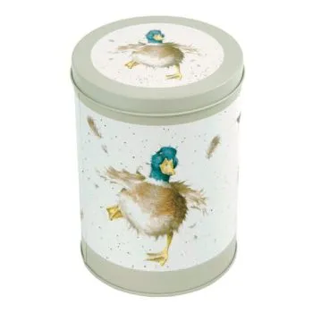 Guľatá plechová dóza "Duck" Wrendale Designs - kačka