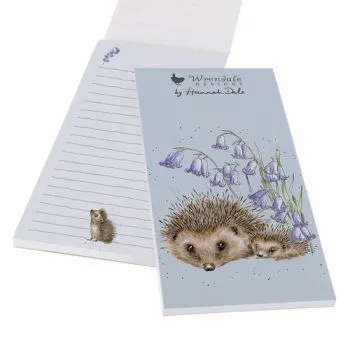 Nákupný zoznam s magnetom "Love and Hedgehugs" Wrendale Designs – ježko