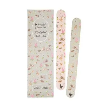 Sada pilníkov na nechty "Woodland" 2 ks Wrendale Designs - jeleň a sovy