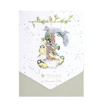 Sada prianí s obálkou "Bon Appétit" 8 ks Wrendale Designs - sýkorky