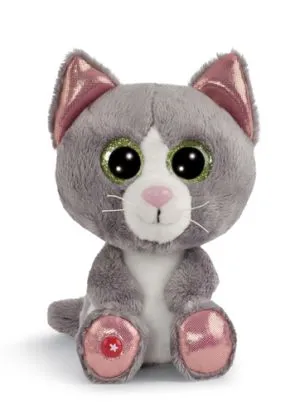 NICI Glubschis plyš Mačka šedá Felinja 15cm, GREEN - NICI