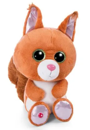 NICI Glubschis plyš Veverička Squibble 15cm, GREEN - NICI