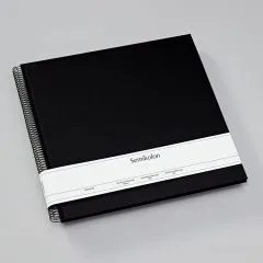 Fotoalbum Semikolon Spiral Economy Large black black