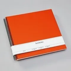 Fotoalbum Semikolon Spiral Economy Large cream orange