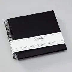 Fotoalbum Semikolon Spiral Economy Medium black black
