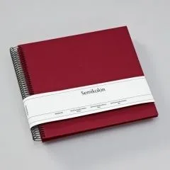 Fotoalbum Semikolon Spiral Economy Medium black burgundy