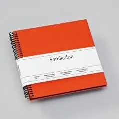Fotoalbum Semikolon Spiral Piccolino black orange