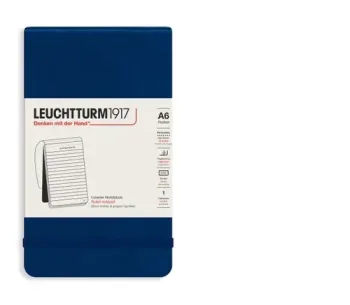 Zápisník LEUCHTTURM1917 Pocket (A6), Navy 184 p., riadkovaný