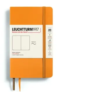 Zápisník LEUCHTTURM1917 Softcover Pocket (A6) Rising Sun, 123 p., čistý