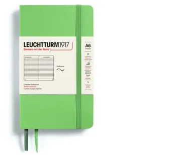 Zápisník LEUCHTTURM1917 Softcover Pocket (A6) Sage, 123 p., riadkovaný