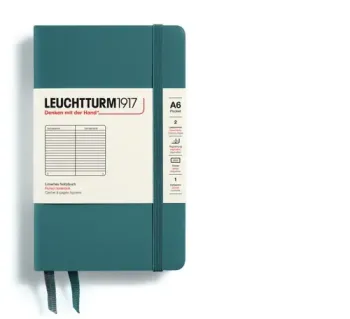 Zápisník LEUCHTTURM1917 Pocket (A6) Stone Blue, 187 p., riadkovaný
