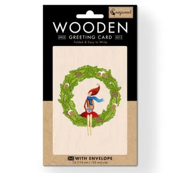Drevené blahoželanie Veniec Cozywood