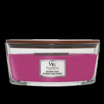 Woodwick sviečka loď Wild berry & beets