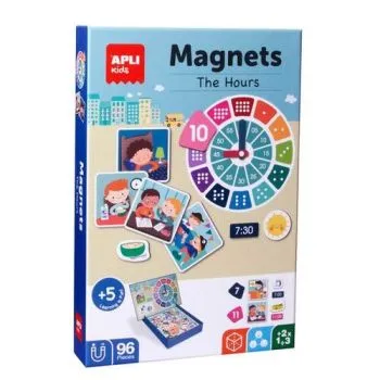 APLI Krabička s magnetmi -Hodiny - APLI
