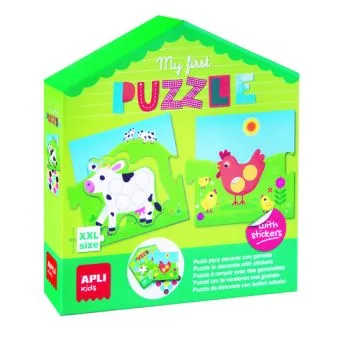 APLI Moje prvé Puzzle s nálepkami - APLI