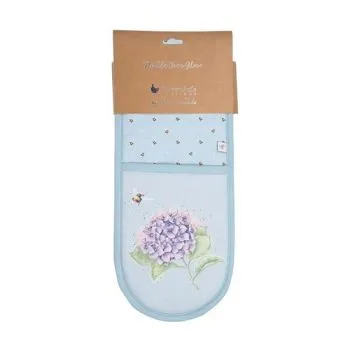 Dvojitá kuchynská chňapka "Busy Bee" Wrendale Designs - hortenzie