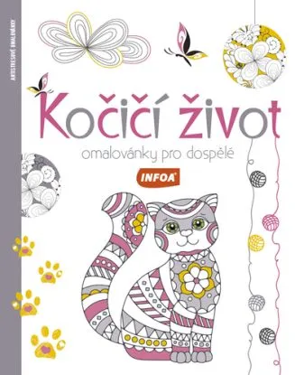 Omalovánky pro dospělé - Kočičí život