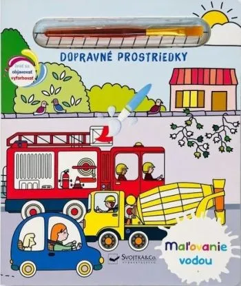 Dopravné prostriedky - Maľovanie vodou