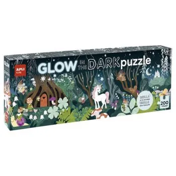 APLI Puzzle svietiace v tme Čarovný les 200 dielikov