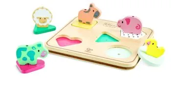 Drevené zvieracie puzzle so zvukom HAPE - Hape