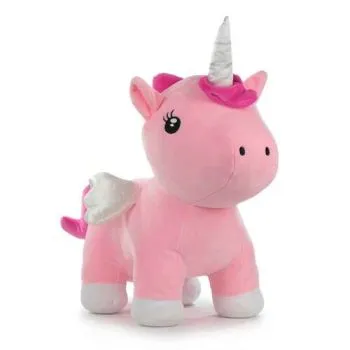BARRADO Fantasy jednorožec ružový plyšová hračka 30cm - BARRADO