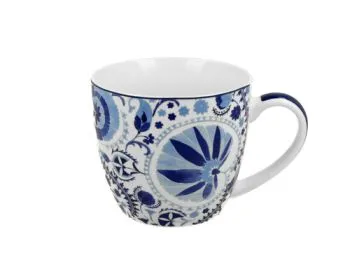 Klasický porcelánový hrnček Naresh Blue 460 ml