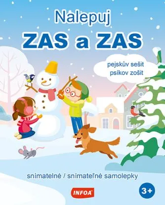Nalepuj ZAS a ZAS - pejskův sešit / psíkov zošit - snímatelné / snímateľné samolepky (CZ/SK vydanie)