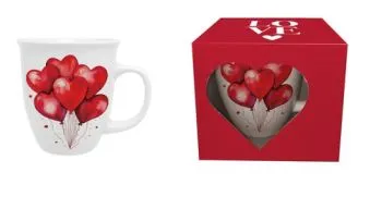 Porcelánový hrnček Balóny 650 ml