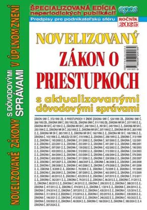 Novelizovaný zákon o priestupkoch 6/2025