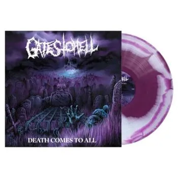 Gates To Hell - Death Comes To All (Purple & White Swirl) LP - Gates To Hell