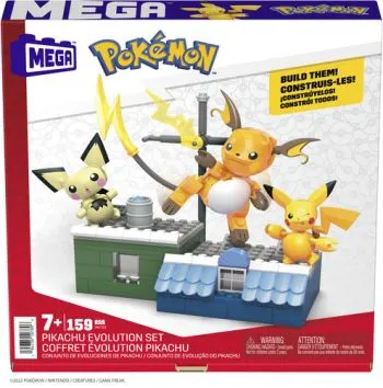MEGA Pokémon evolučný set - Pikachu Mattel