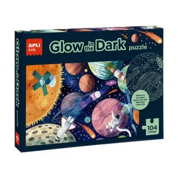APLI Puzzle svietiace v tme Slnečná sústava 104 dielikov - APLI