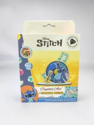 Trblietavý hudobný svet Stitch Disney vykladanie z diamantov 3 ks