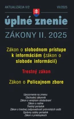 Aktualizácia 2025 II/2 - Sloboda informácii