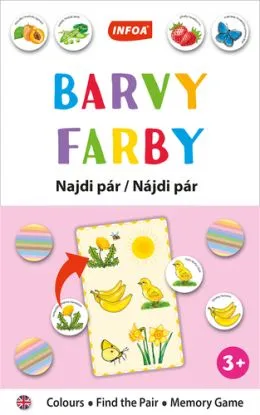 Výuková hra (krabička) - Najdi pár - Barvy/ Farby (CZ/SK vydanie)