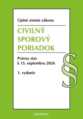 Civilný sporový poriadok. 1. vyd., 8/2026