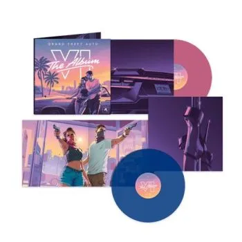Soundtrack - Grand Theft Auto VI: The Album (Clear Pink & Clear Blue) 2LP - Various Artists