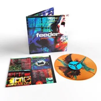 Feeder - Polythene (2026 Remaster) (Transparent Orange with Black & Blue Inkplosion) LP - Feeder
