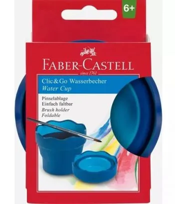 Kelímok Na Vodu Faber-Castell Clic & Go modrý