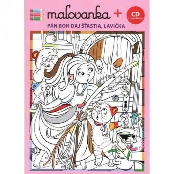 Maľovanka + CD - Pán Boh daj šťastia, lavička
