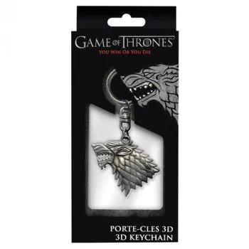 Game of Thrones: Stark klíčenka 3D (kov)