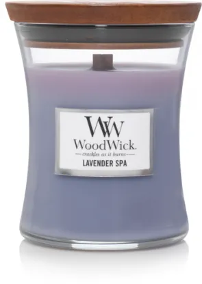 WoodWick sviečka stredná Lavender Spa