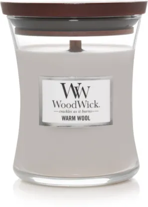 WoodWick sviečka stredná Warm Wool