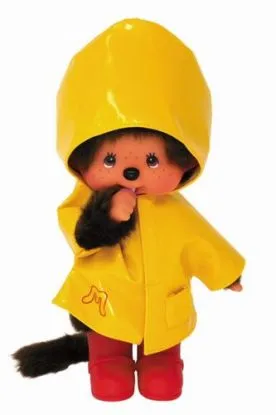 Mončiči chlapec so žltým pršiplášťom 20cm - MONCHHICHI