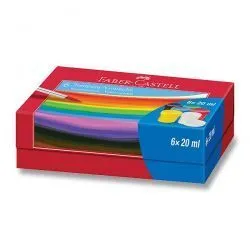 Temperové farby Faber-Castell Tempera 6 ks
