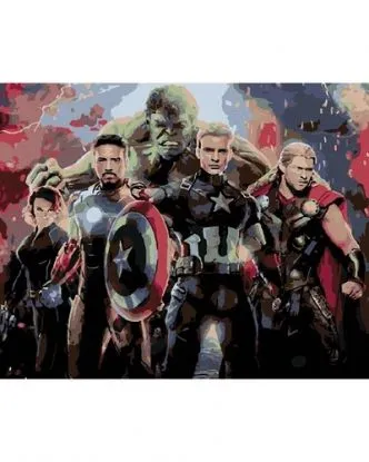 Maľovanie podľa čísel Avengers: Endgame 40x50cm Zuty - ZUTY