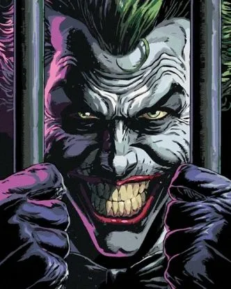 Maľovanie podľa čísel Batman: Joker za mrežami 40x50cm Zuty - ZUTY