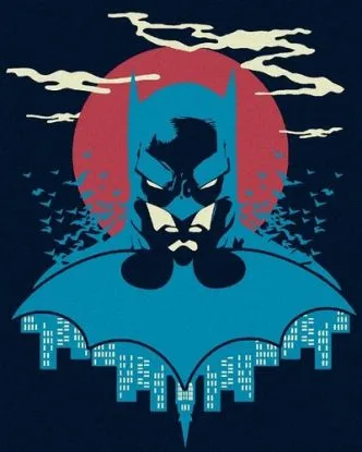 Maľovanie podľa čísel Batman: V modrej a červenej 40x50cm Zuty - ZUTY