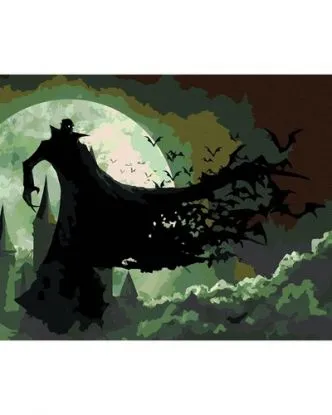 Maľovanie podľa čísel Drakula stojaci na skale 40x50cm Zuty - ZUTY